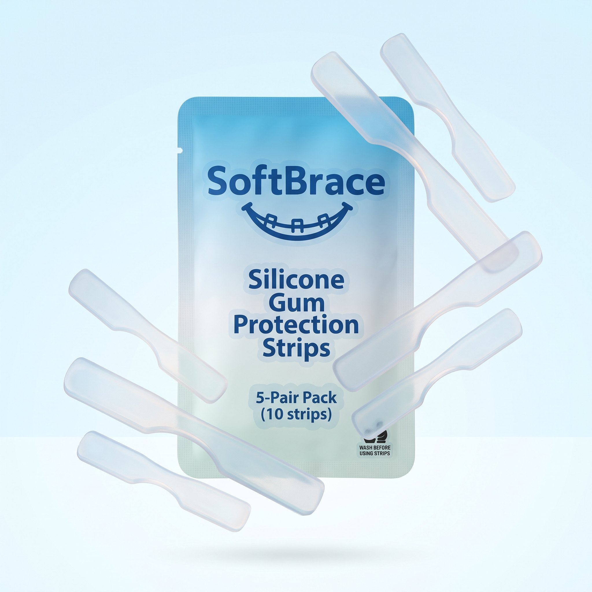 SoftBrace 5-Pair Pack with silicone strips
